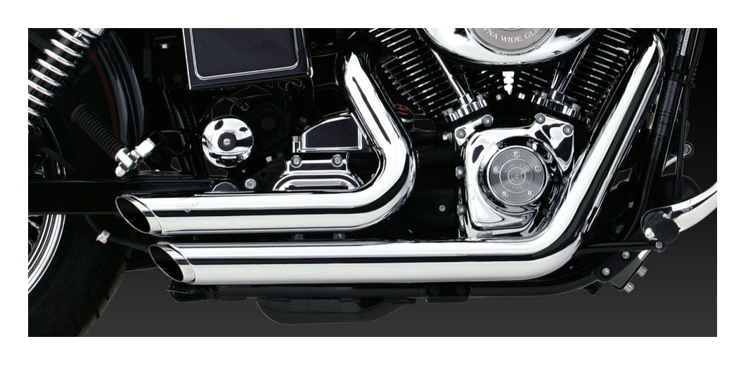 Vance & Hines Shortshots Staggered Exhaust For Harley Dyna 1991