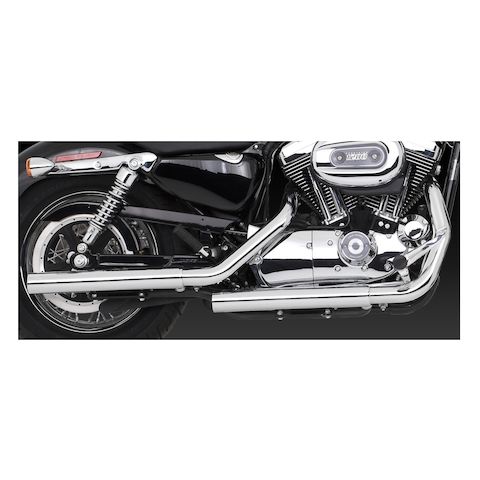 Vance & Hines 2 1/2" Straightshots HS Slip-On Mufflers For Harley Sportster 2004-2013
