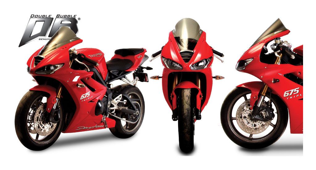 Zero Gravity Double Bubble Windscreen Triumph Daytona 675 / R 2009-2012
