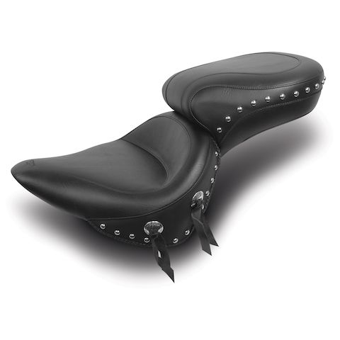 Mustang Wide Touring Smooth Seat For Harley Softail 2000-2015