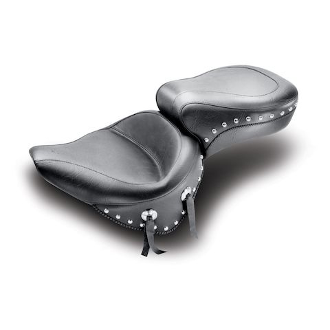 Mustang Wide Touring Smooth Seat For Harley Softail w/ 150mm Rear Tire 2000-2007