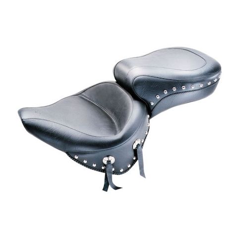 Mustang Wide Touring Smooth Seat For Harley Softail 1984-1999