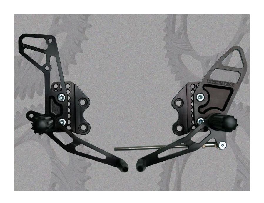 Vortex Adjustable Rearsets Suzuki GSXR 1000 20052006 Cycle Gear