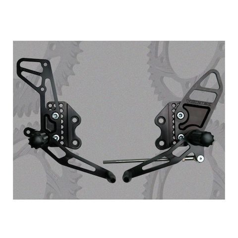 Vortex Adjustable Rearsets Suzuki GSXR 1000 2005-2006