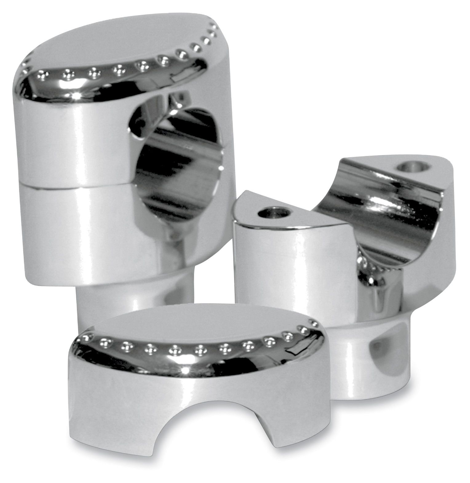 LA Choppers Drilled Handlebar Risers For Harley With 1" Bars Cycle Gear