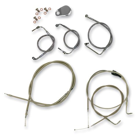 LA Choppers Handlebar Cable And Brake Line Kit For Harley Sportster 2007-2013