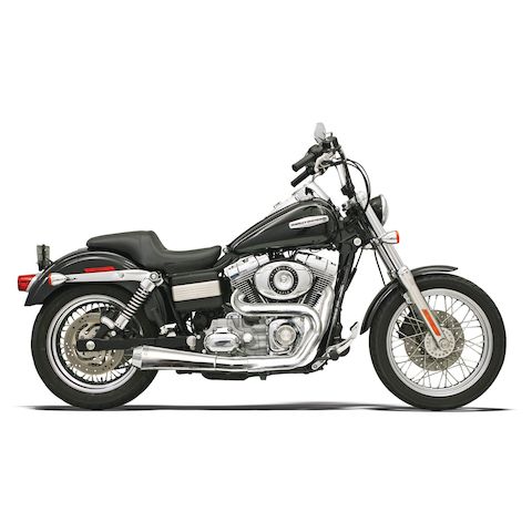Bassani Road Rage 2-Into-1 1.75" Exhaust For Harley Dyna 1991-2017