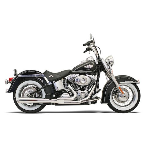 Bassani Road Rage 2-Into-1 Exhaust For Harley Softail 1986-2017