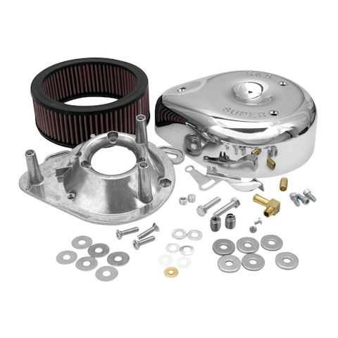 S&S Cycle Teardrop Air Cleaner Kit For Super E&G Carburetors For Harley Big Twin Evo 1984-1992 / Evo Sportster 1986-1990