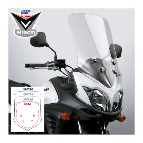 National Cycle VStream Tall Touring Windscreen Suzuki V-Strom 650 2012-2016