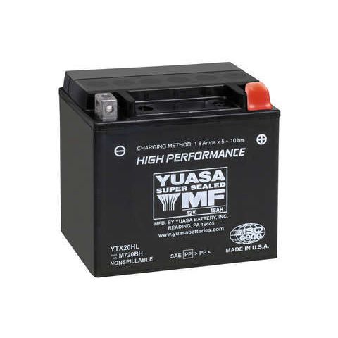 Yuasa YTX20HL Factory Activated AGM High Performance Battery