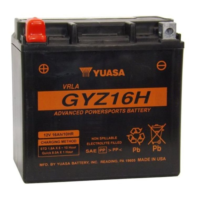 Yuasa GYZ16H Factory Activated AGM High Performance Battery