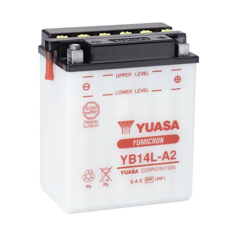 Yuasa YB14-A2 Yumicron Conventional Battery