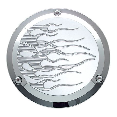 Joker Machine Flame Derby Cover For Harley Big Twin 1970-1999