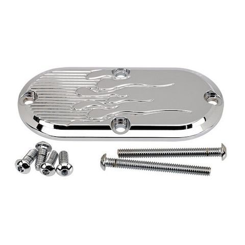 Joker Machine Flame Inspection Cover For Harley Big Twin 1970-2006