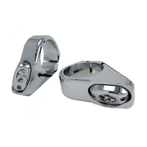 Joker Machine LED Turn Signals For Harley Forks