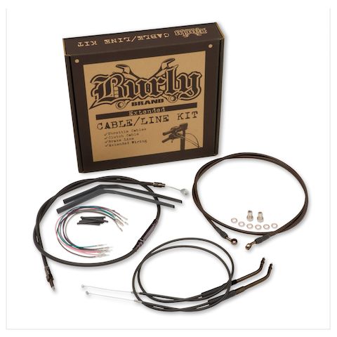 Burly Handlebar Cable Installation Kit For Harley Dyna 2012-2017