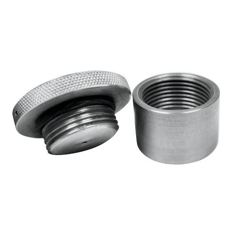 LA Choppers Vented Raw Gas Cap With Weld In Bung