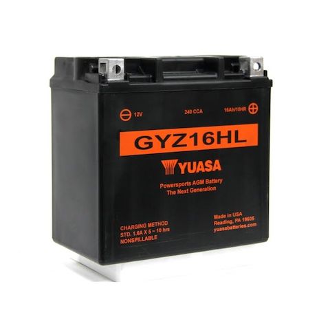 Yuasa GYZ16HL Factory Activated AGM High Performance Battery