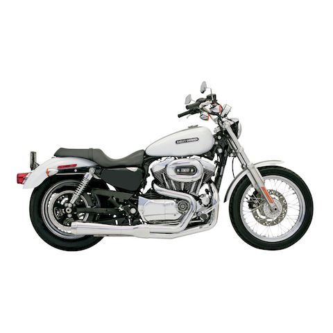 Bassani Road Rage 2-Into-1 Exhaust For Harley Sportster 2004-2013
