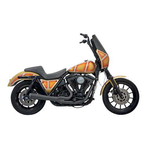 Bassani Road Rage 2-Into-1 Exhaust For Harley FXR 1984-2000