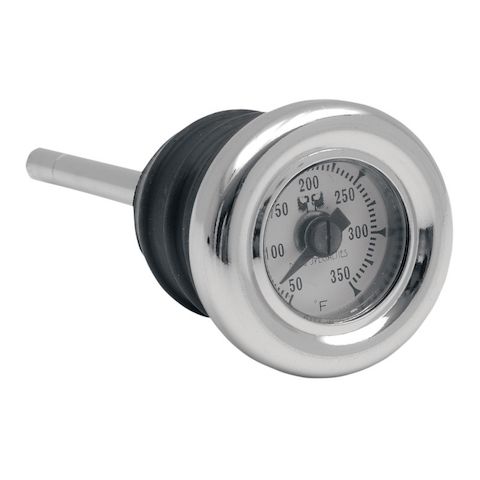 Drag Specialties Oil Plug Temp Gauge For Harley 1979-2001
