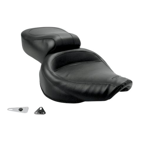 Mustang Wide Touring Smooth Seat For Harley Dyna 1991-1995