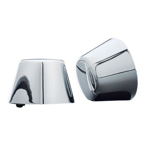 Kuryakyn Smooth Front Axle Nut Covers For Harley 2008-2025