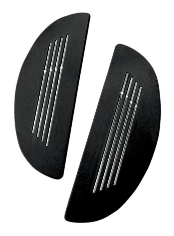 Kuryakyn Premium Driver HalfMoon Floorboard Inserts For Harley 2008