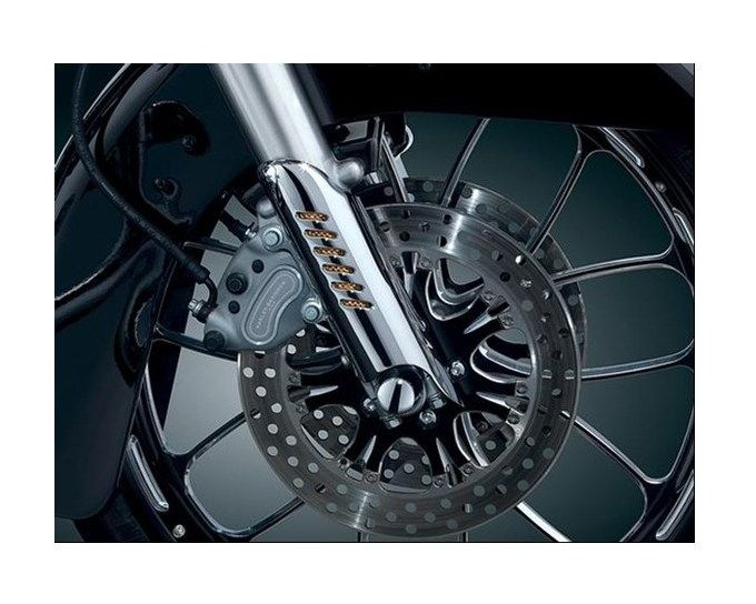 Motorcycle Black Lower Fork Covers For Harley Electra Glide Road