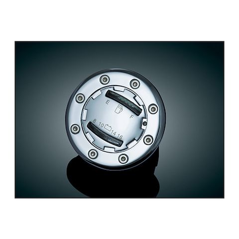 Kuryakyn LED Cap Gas Fuel And Battery Gauge For Harley 1994-2013