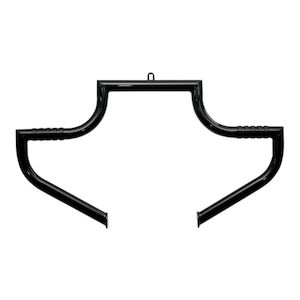 Harley Touring Saddle Bag Guards Crash Bars - Gloss Black For 2009-2025 Models