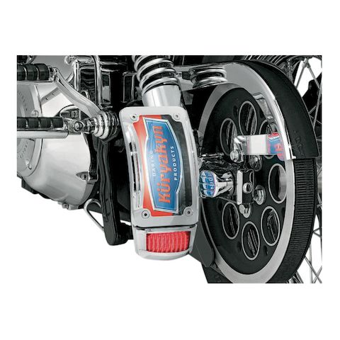 Kuryakyn Curved Side-Mount License Plate Holder For Harley