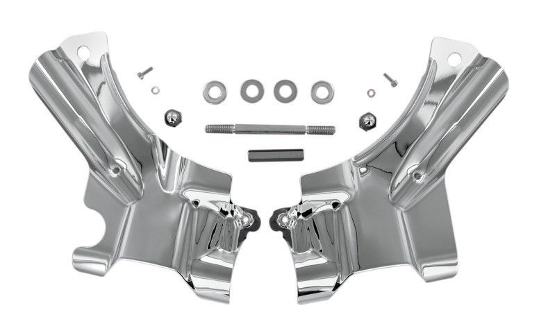 Kuryakyn Deluxe Neck Covers In Chrome Finish For Harley Davidson 2014-2023 Touring Motorcycles (6955) | ARH Custom UK