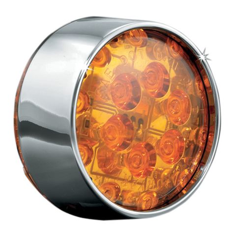 Kuryakyn LED Front Bullet Turn Signal Conversion Kit For Harley 2000-2026