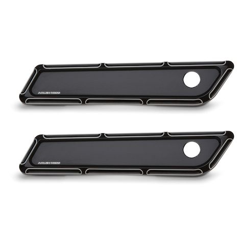 Arlen Ness Beveled Saddlebag Latch Covers For Harley Touring 2014-2025