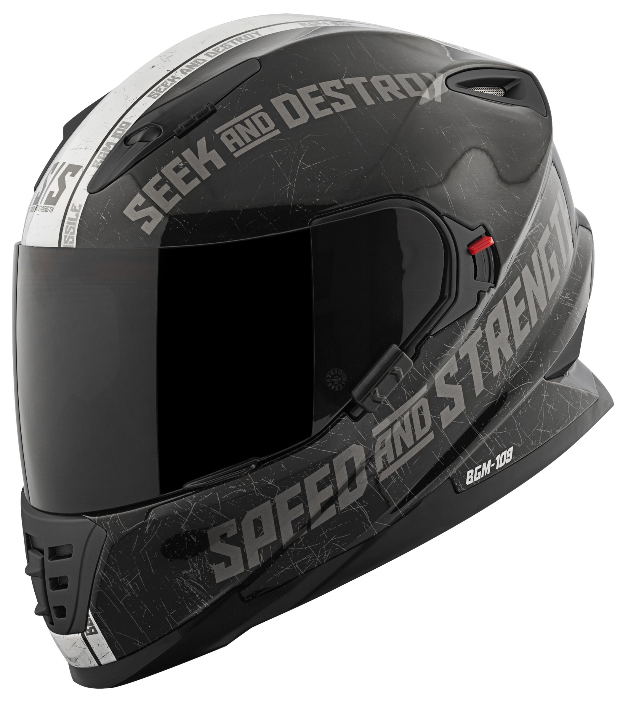 Speed and Strength SS700 Hammer Down HiViz Helmet Cycle Gear