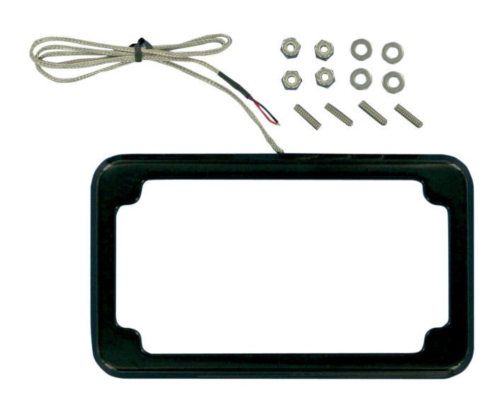 Cycle Visions Beveled License Plate Frame With LED Tag Light