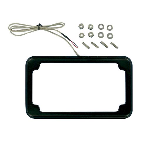 Cycle Visions Beveled License Plate Frame With LED Tag Light