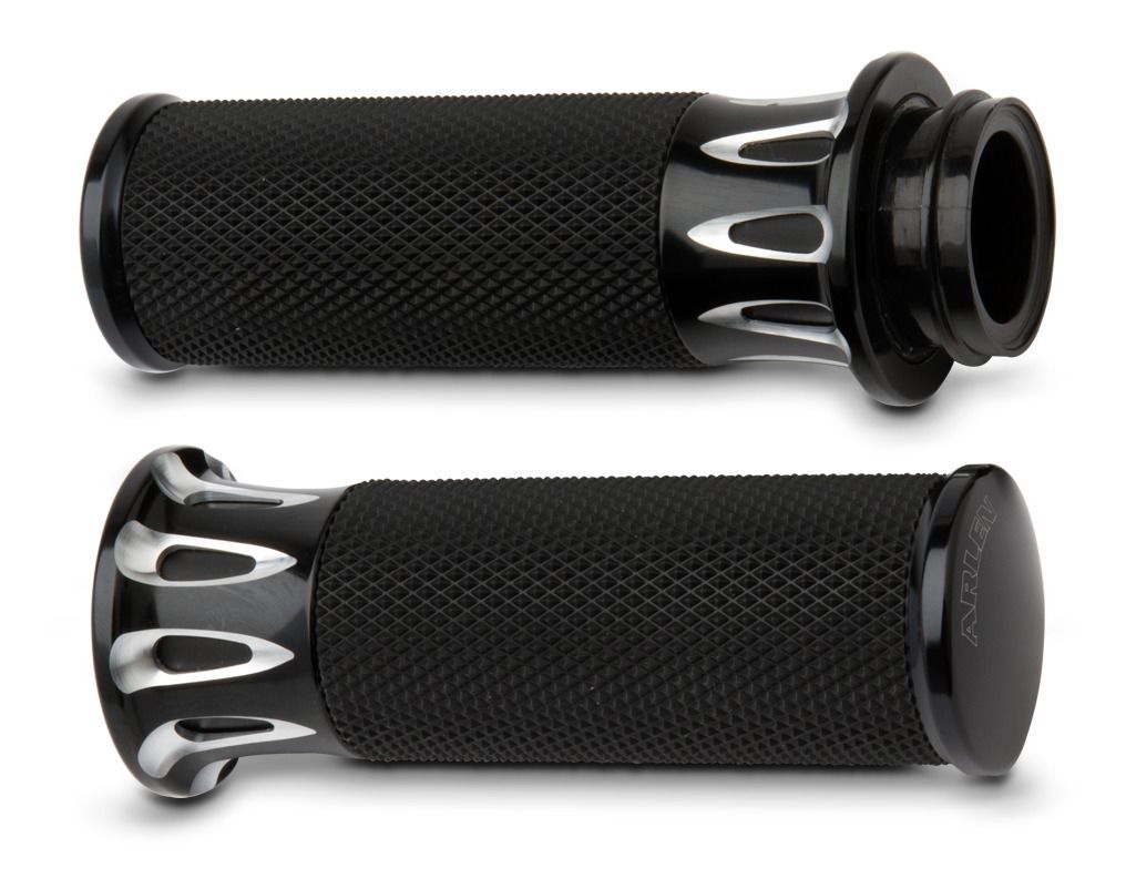 Arlen Ness Fusion Deep Cut Grips For Harley With Throttle By Wire