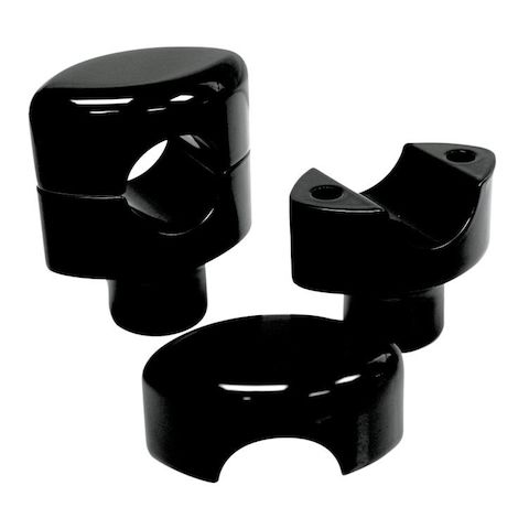 LA Choppers Smooth Handlebar Risers For Harley With 1" Bars