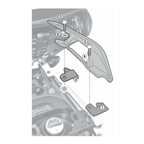 Givi 1111KIT Side Case Rack Mounting Kit Honda NC700X 2012-2015