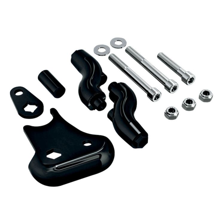 Kuryakyn AntiRotation Passenger Floorboard Mounts For Harley Softail Cycle Gear