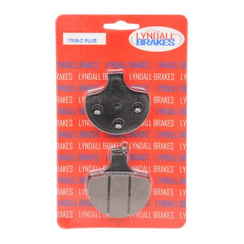 Lyndall Brakes Z-Plus Carbon / Aramid Front Brake Pads For Harley Big Twin / Sportster 1984-2011