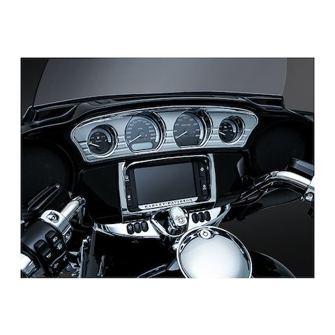 Kuryakyn Tri-Line Gauge Trim For Harley Touring / Trike 2014-2025