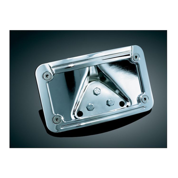Kuryakyn LED Curved Laydown License Plate Frame For Harley Cycle Gear