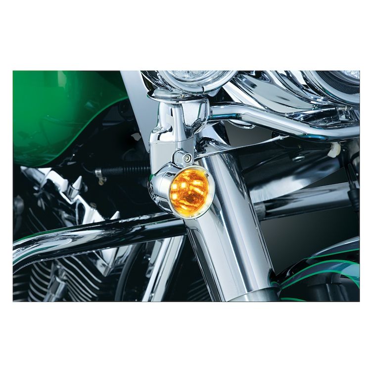 Kuryakyn LED Front Silver Bullet Turn Signal For FL Harley 19832024