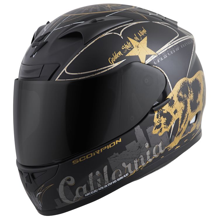 Scorpion EXOR710 Golden State Helmet (XS) Cycle Gear