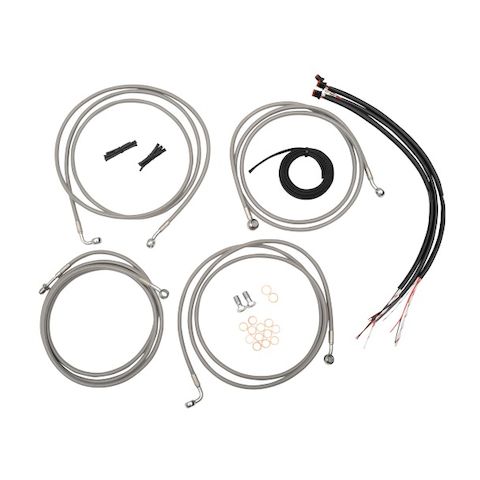 LA Choppers Handlebar Cable Brake Line And Wire Kit For Harley Touring w/ABS 2014-2015