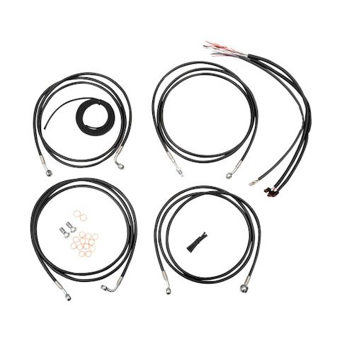 LA Choppers Handlebar Cable Brake Line And Wire Kit For Harley Touring w/ABS 2014-2015